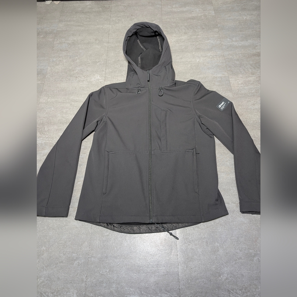 Zara DNWR Denimwear Hooded Full Zip Lined Parka Jacket Men's Gray Medium
